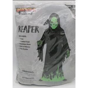 Spooktacular Creations REAPER Halloween Costume Child Kids Small 5-7 yrs GLOWS